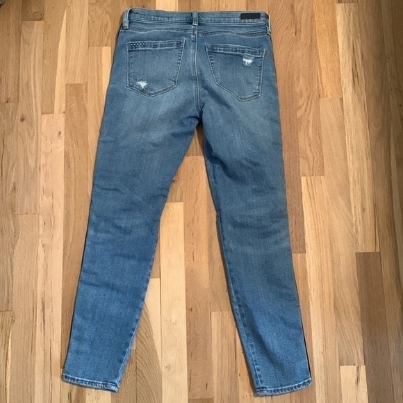 Blanknyc The Bond Glitter-Striped Mid-Rise Skinny Jeans in Retrograde Women’s 28 - Picture 16 of 16